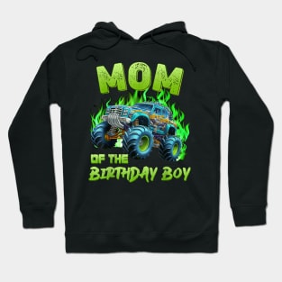 Mom And Dad Of The Birthday Boy Monster Truck Family Decor Hoodie
